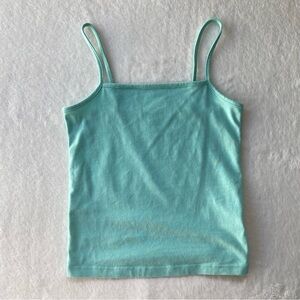 Teal blue Women's Tank Top Size XS Cami Basic Summer Layering